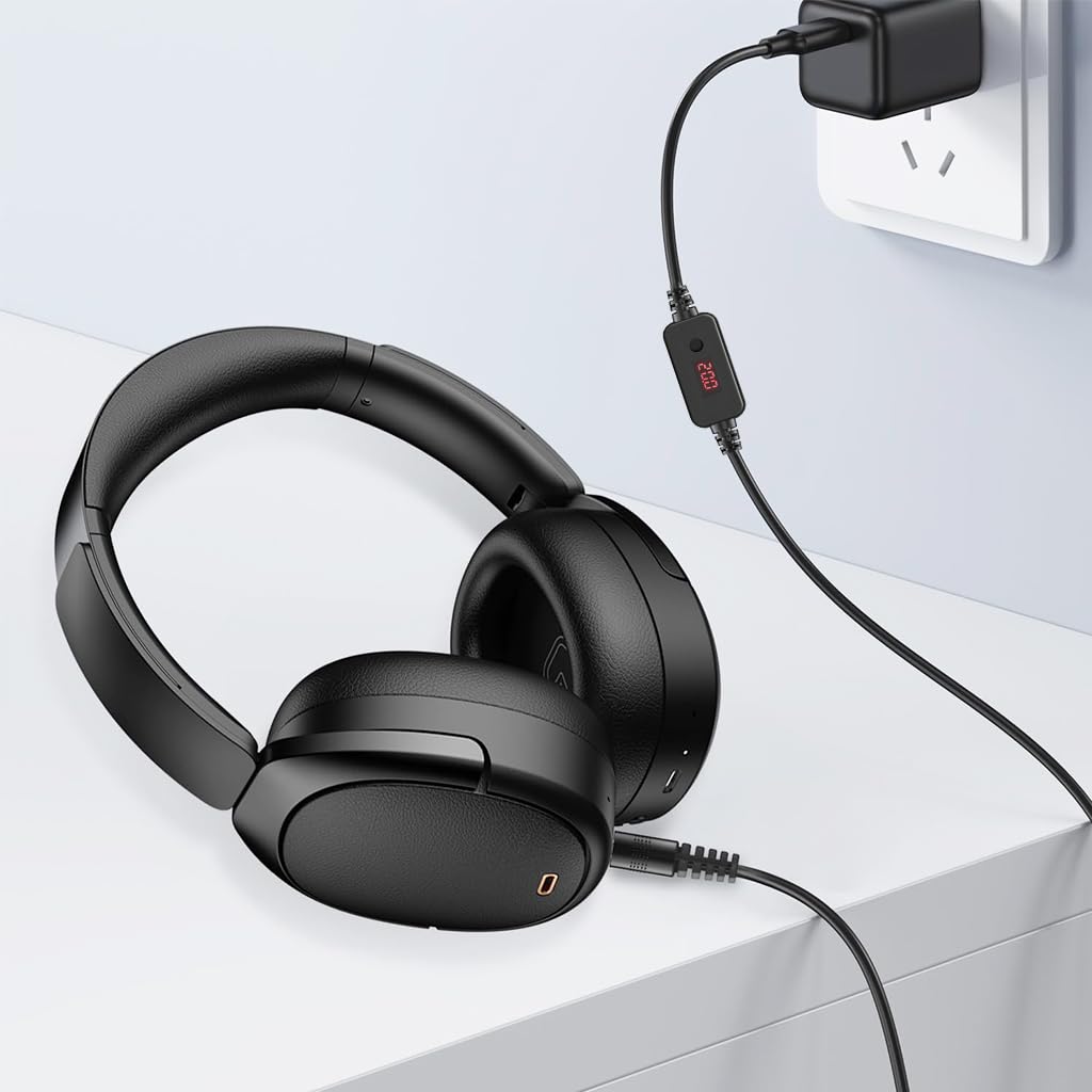 Verilux USB C to DC Cable for Notebooks and Routers with 8 Connectors 3.3 ft | Adjustable Power Design