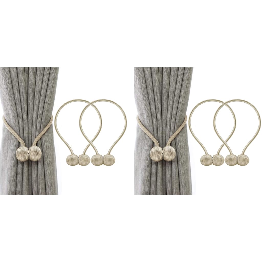 HASTHIP® Curtain Tiebacks Binding Weaving Holder Clips Rope Buckles Backs for Home Bedroom Office Decoration Pack of 2 PCS