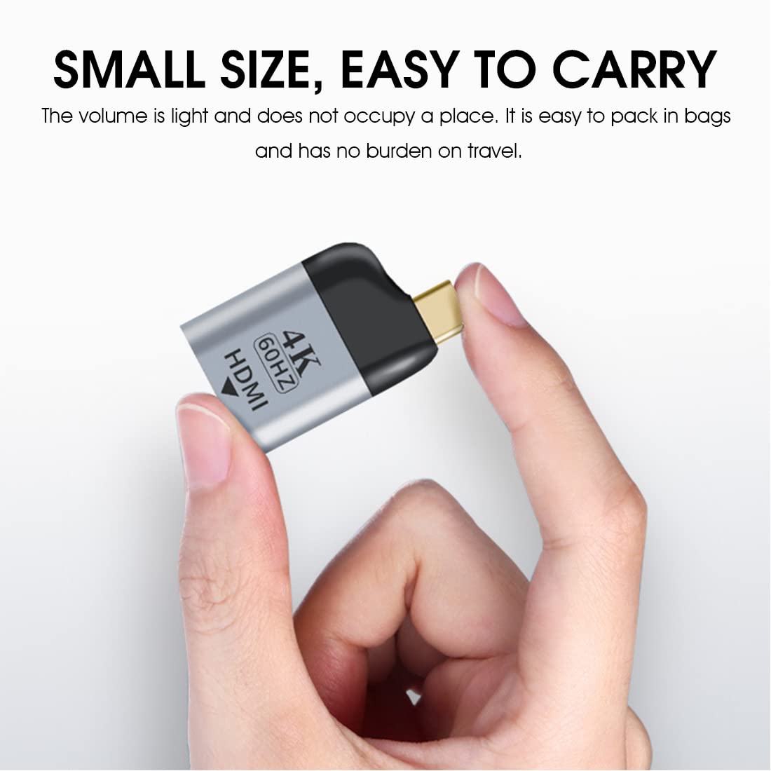 Verilux® USB C to HDMI Adapter (4K@60Hz) Type C to HDMI Convertor, USB C Adapter for MacBook Air/MacBook Pro 2020/2019/2018, iPad Pro, XPS 13/15, Pixelbook, Galaxy S10/S10+/Note 9, Type-C Devices