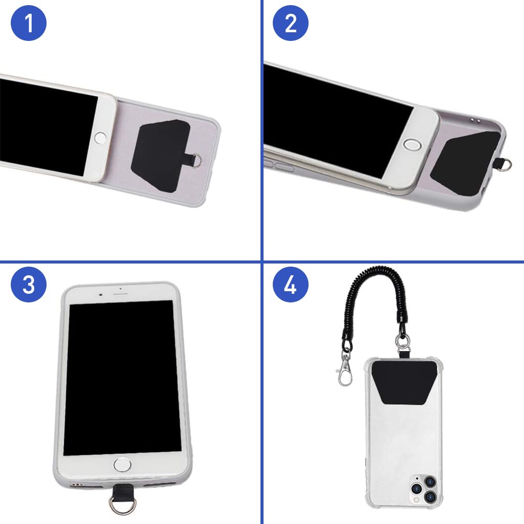 Zeitel Phone Lanyard Tether for Outdoor Sports with Universal Patch Anchor | 2PCS Set