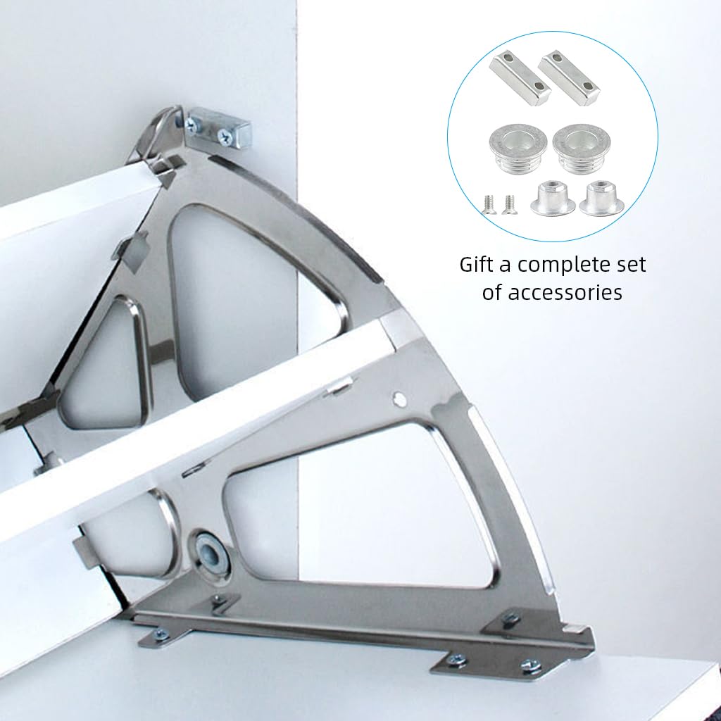 Serplex Cabinet Door Hinges for Flip Down or Tilting Cabinets with Screw Pack | 2Pcs Stainless Steel