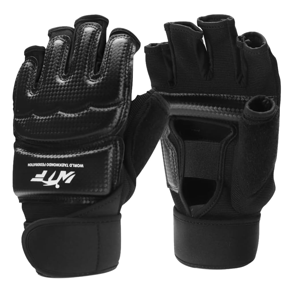 Optifit Boxing Gloves for Thai Training with Fingerless Open Palm and Wrist Support | Adjustable Closure for Martial Arts and Fitness