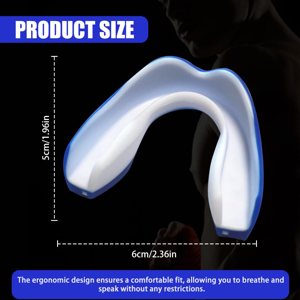 Proberos Mouthguard for Boxing and MMA featuring EVA Molded Cushion Fit for Adults and Teens