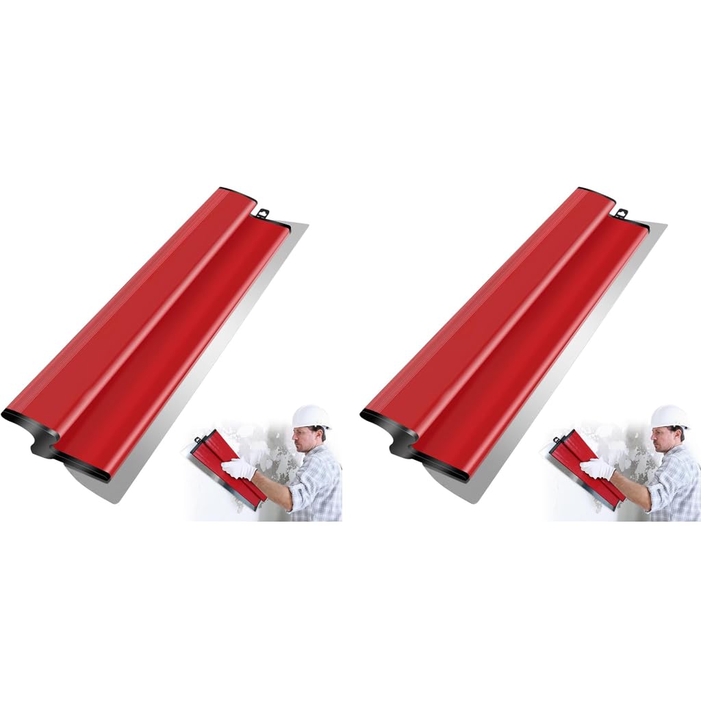 Serplex Skimming Blade 15.7 Inches for Drywall and Plaster | Stainless Steel with Rubberized Handle