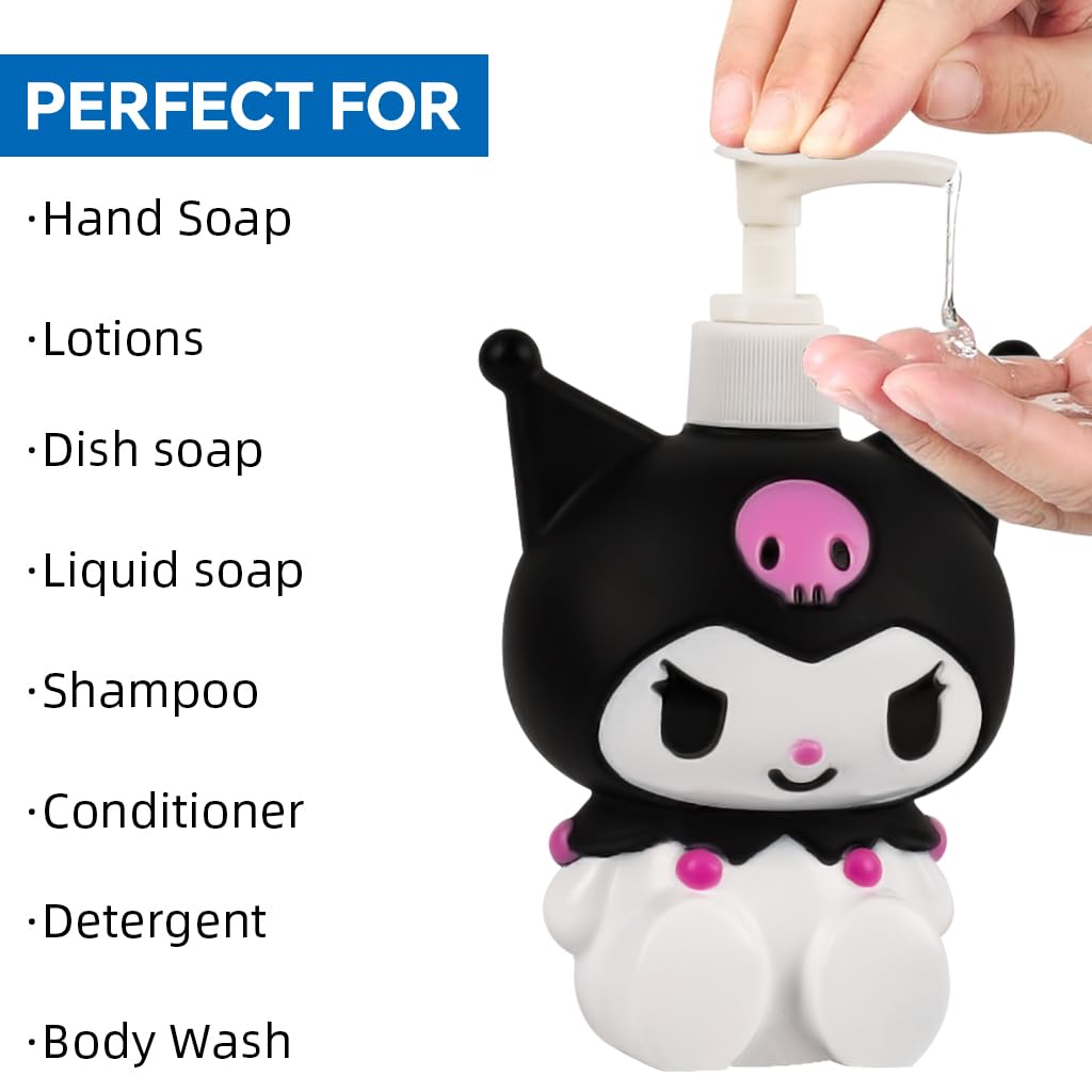 HASTHIP Liquid Soap Dispenser for Bathroom with 350ml Pump Head | PP Bottle for Kids