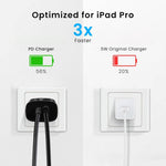 Zeitel® Apple Charger 30W Fast Charging Power Adapter and 30W iPhone Cable with LCD Lighting iPhone Charger for iPhone 13/13Pro/13Pro Max/14/14Pro/14Pro Max Apple Charger and Cable