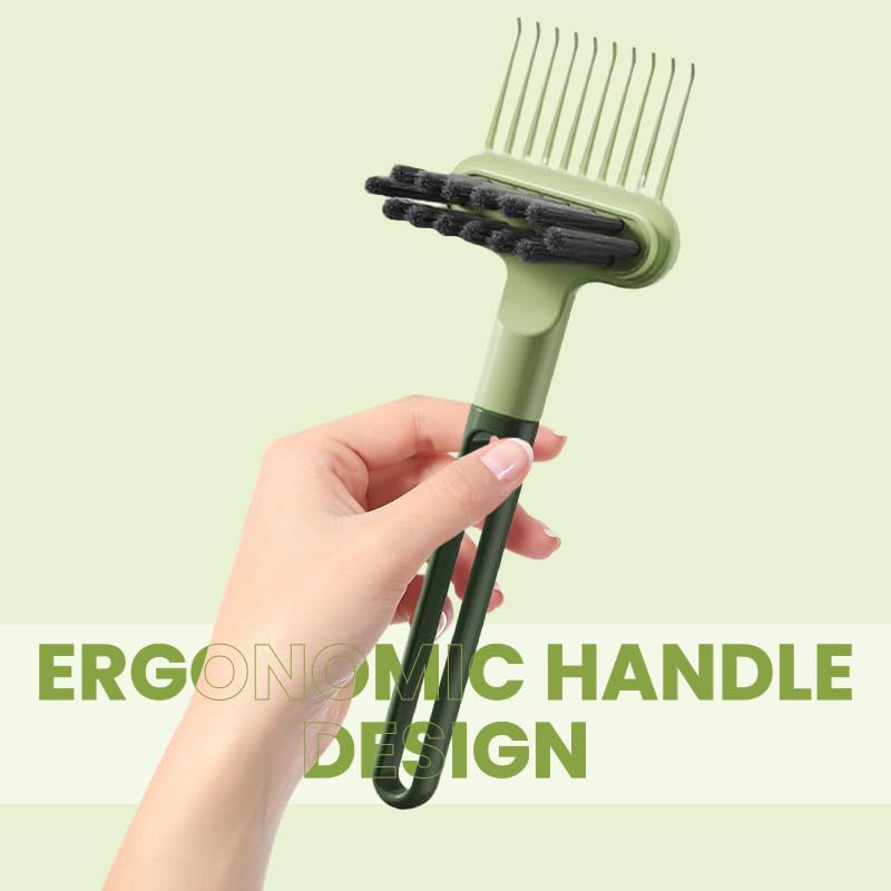 ZIBUYU Cleaner Brush for Hairbrushes with 2 in 1 Dual Head Design | Removes Hair and Dust
