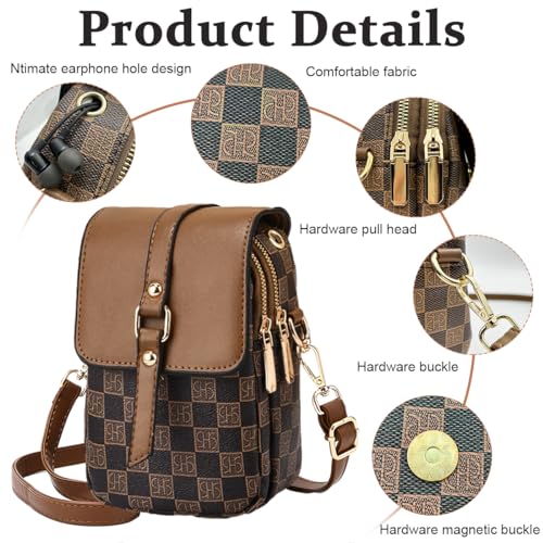 PALAY® Women’s Stylish PU Sling & Crossbody Phone Bag Combo, Double Layer, Detachable Belt, Zipper Pouch, Purse Wallet for Daily Use, Journaling, DIY, Planners, Crafts, Gift Option
