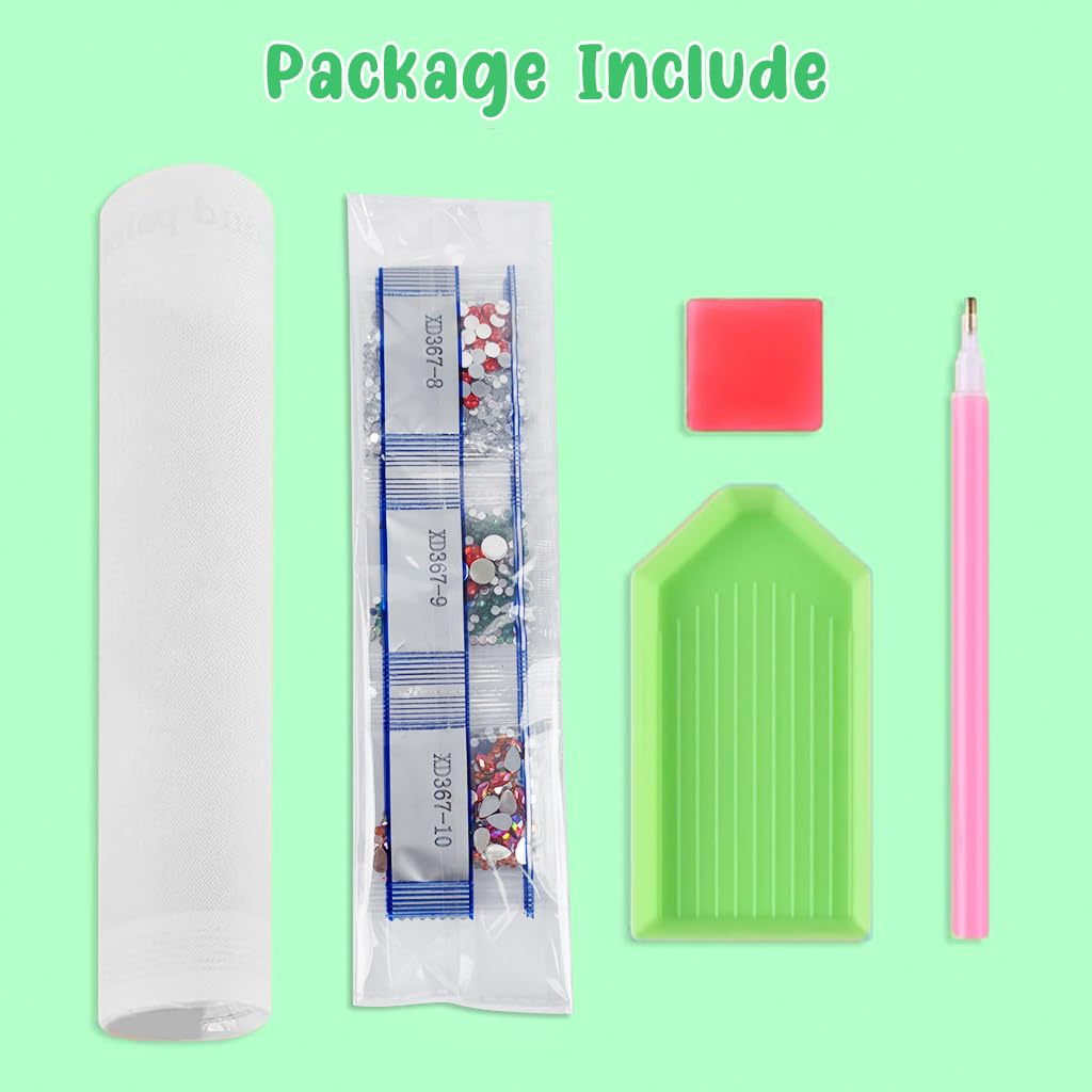 HASTHIP 5D Diamond Painting Kit for DIY Home Decor with Horse Design 12x12 in | 3PCS Set