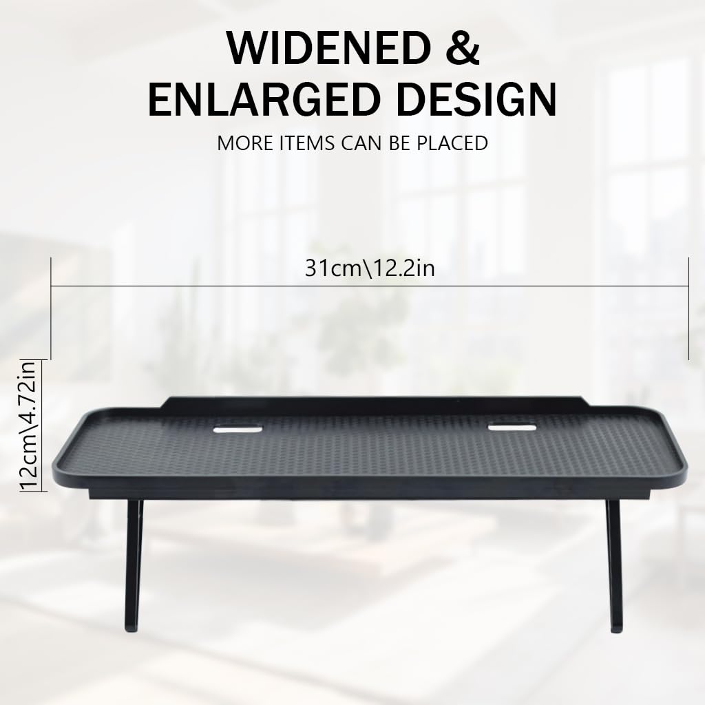 HASTHIP TV Screen Top Shelf for Monitor and Computer | Adjustable 11.8 x 4.7 in Dual‑Leg Mount