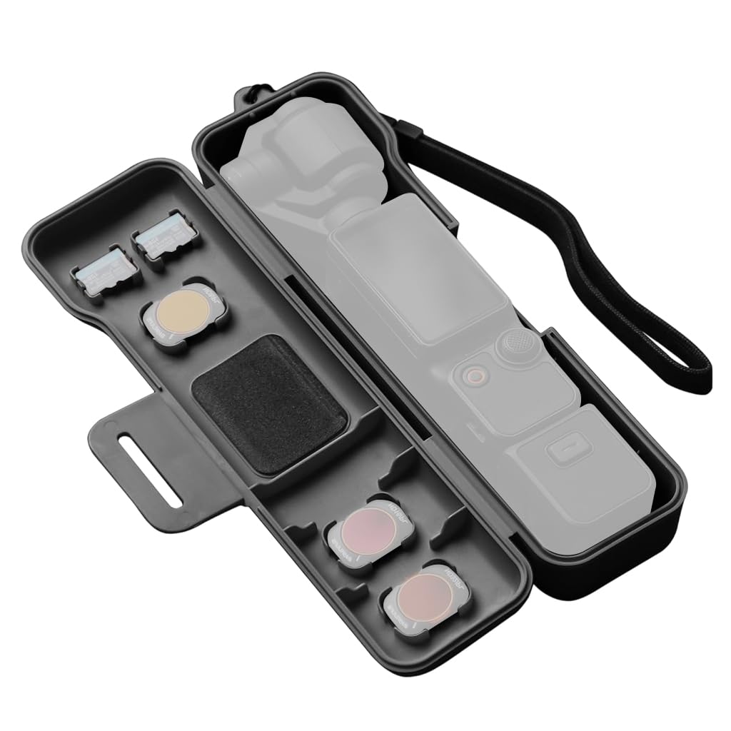 ZORBES Travel Waterproof Case for DJI Osmo Pocket 3 Accessories with 3 Filter Slots | Portable Shockproof Storage Bag