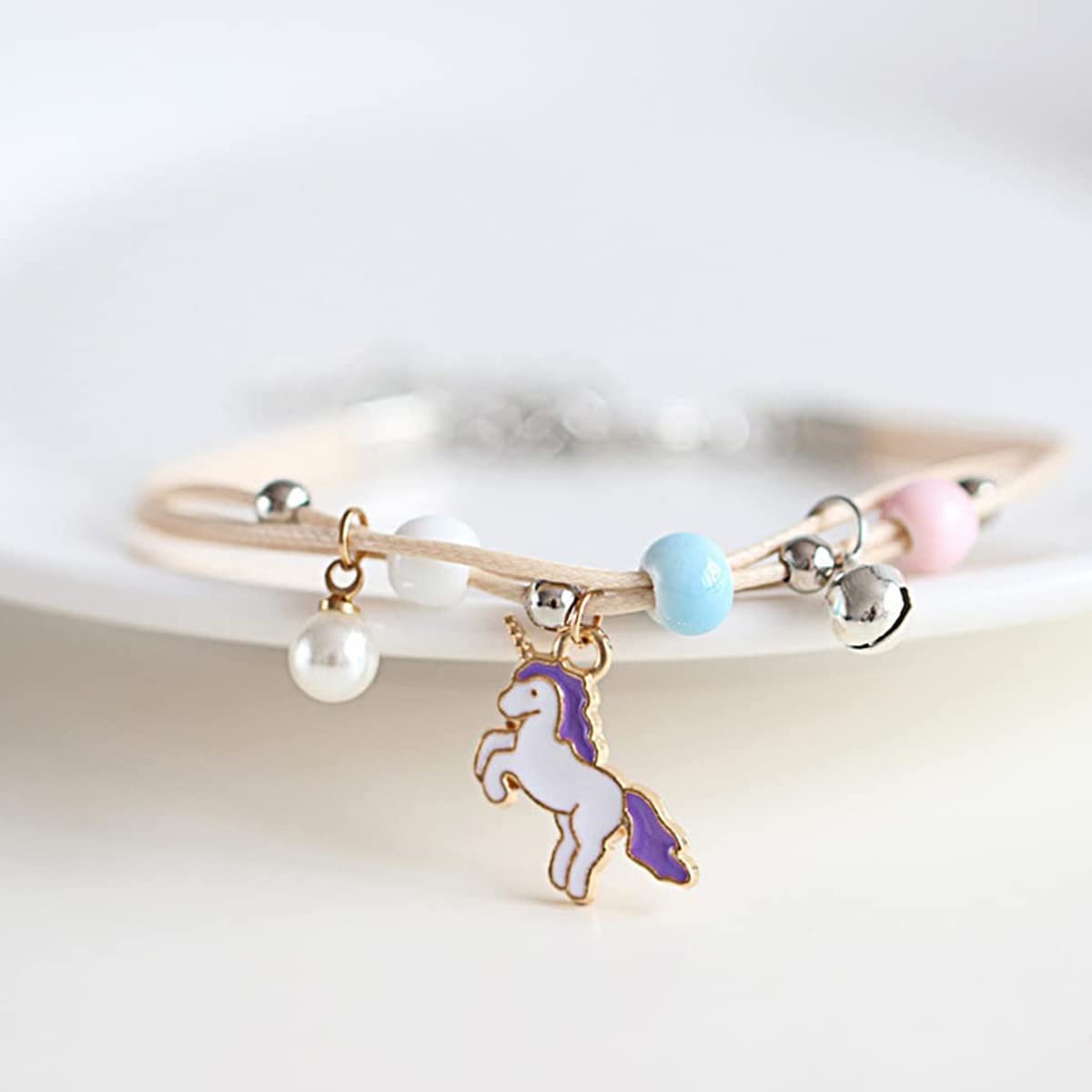 MAYCREATE Enamel Pendant Charms Set for DIY Jewelry Making with Hanging Hole | 31Pcs Gold Plated Purple Kit