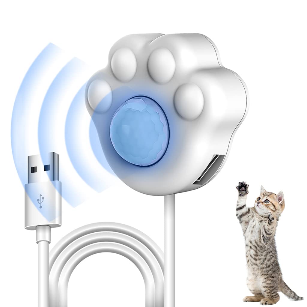 Qpets® Universal Cat Water Fountain PIR Motion Sensor Switch with Suction Cup, Match All USB Cat Water Fountain, Cute Cat Claw Design Auto Sensor Device, Increase of Service Life