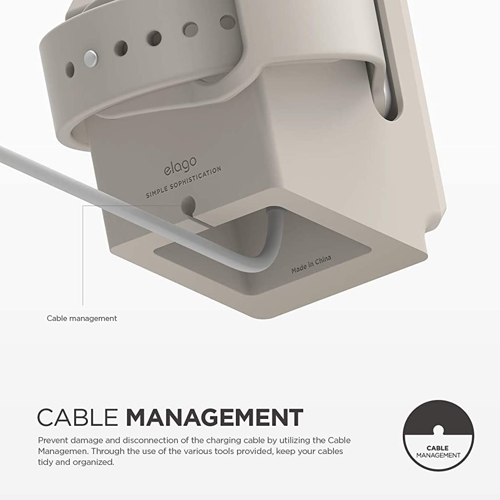 ZORBES Stand for Apple Watch featuring Open Screen Design and Silicone Build | Fits 45mm–38mm Series