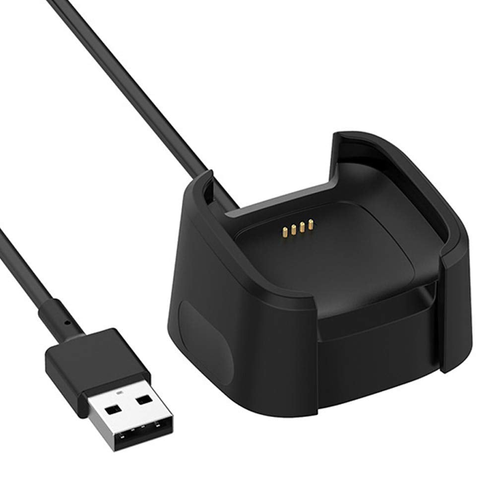 ZORBES USB Charger for Fitbit Versa 2 Smart Watch Charger Fitbit Versa 2 Charger Charging Dock Stand with USB Cable