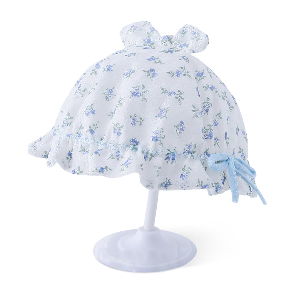 SNOWIE SOFT® Baby Hat for Girls, Hat for Baby Girl Cute Fragrant Flowers Summer Hat Lovely Print Lace Edging Bucket Hat for Outdoor UV Protection Baby Cap 6-12 Months