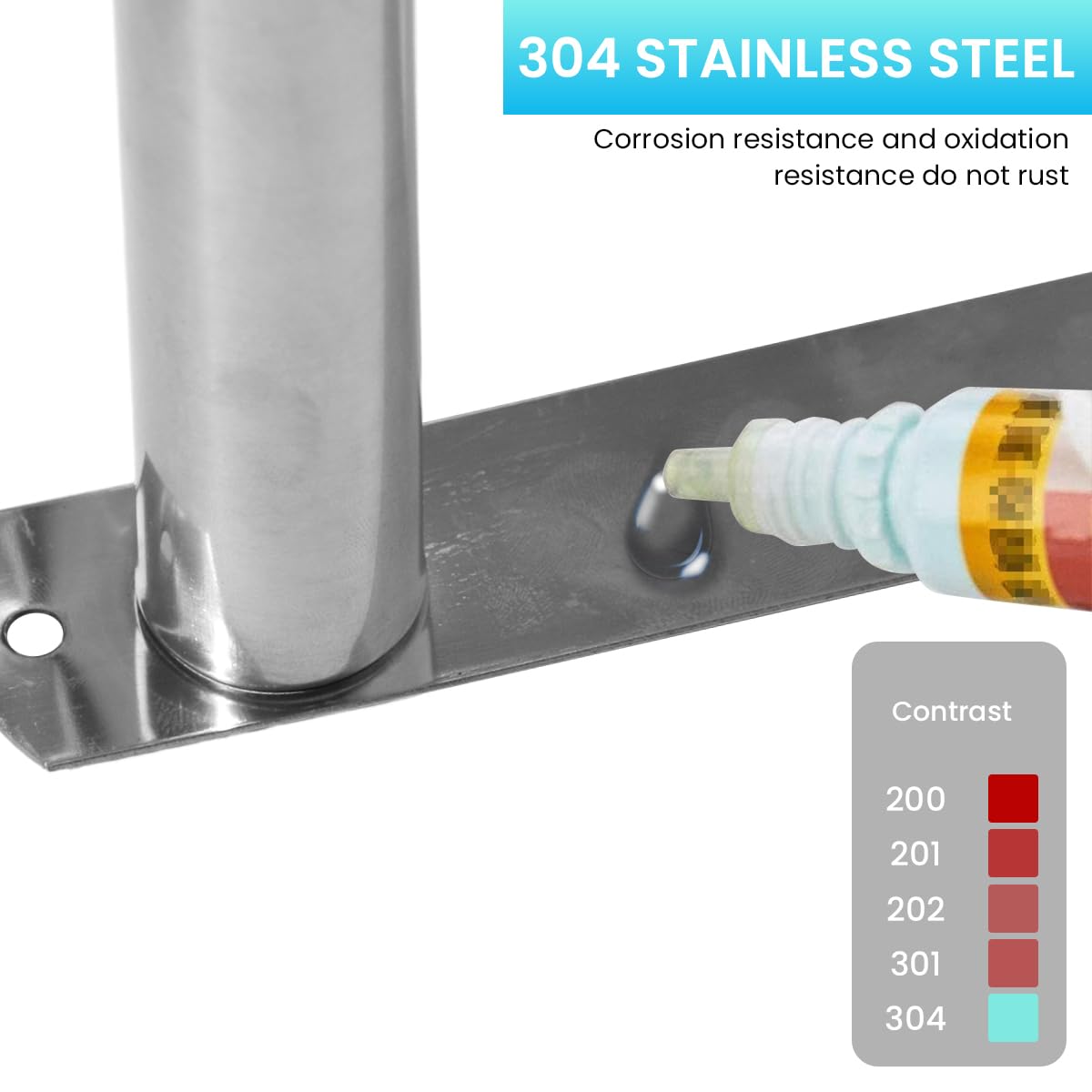 HASTHIP Stainless Steel Towel Rack for Bathroom with 3 Tier Ladder Design and 23.6 in Rod | Wall Mounted Organizer for Quick Dry Towels