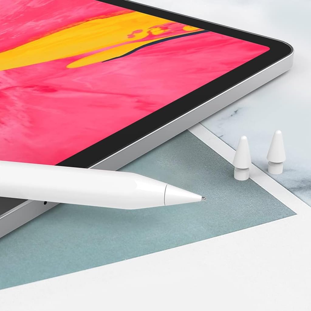 ZORBES® for Apple Pencil Tip Replacement Tips 1st 2nd Generation High Sensitivity Nib 8PCS Original & Metal Pen Stylus