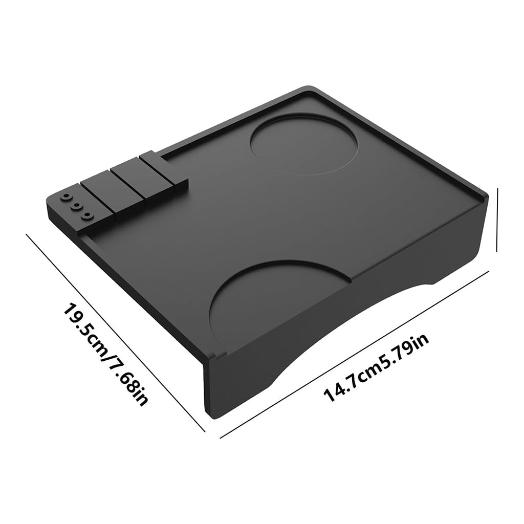 ZIBUYU Coffee Tamping Mat for Espresso Preparation with NonSlip Base and FoodGrade Silicone | Protects Portafilter Handles and Countertops