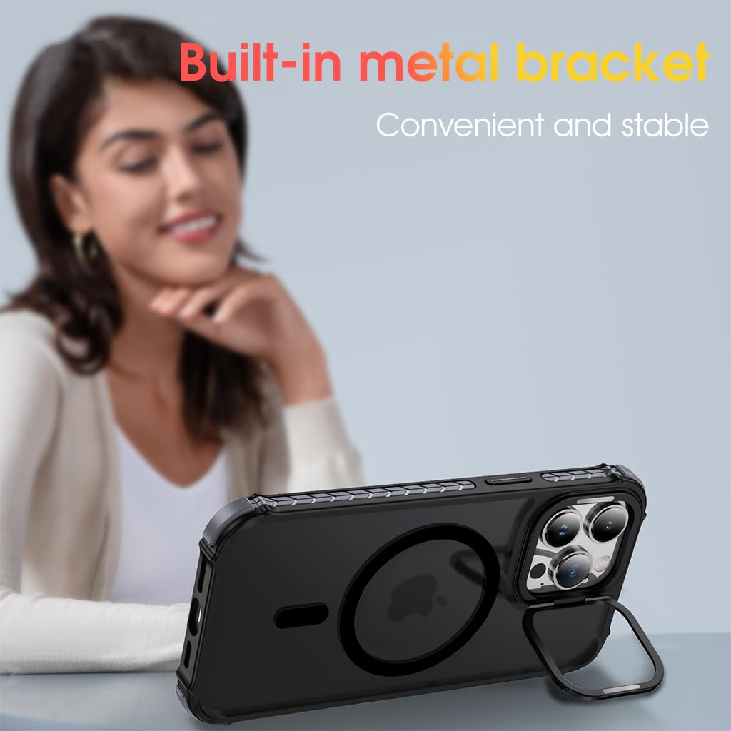 ZORBES for Phone 16 Pro Case,[12FT Military Grade Drop Protection] [Compatible with MagSafe] Built-in Stash