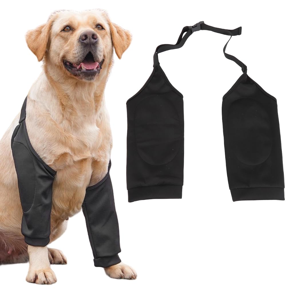 Qpets® Dog Leg Brace & Recovery Sleeve, Breathable Joint Support Wrap with Padded Protection for Injury, Arthritis & Post-Surgery Care (3XL)