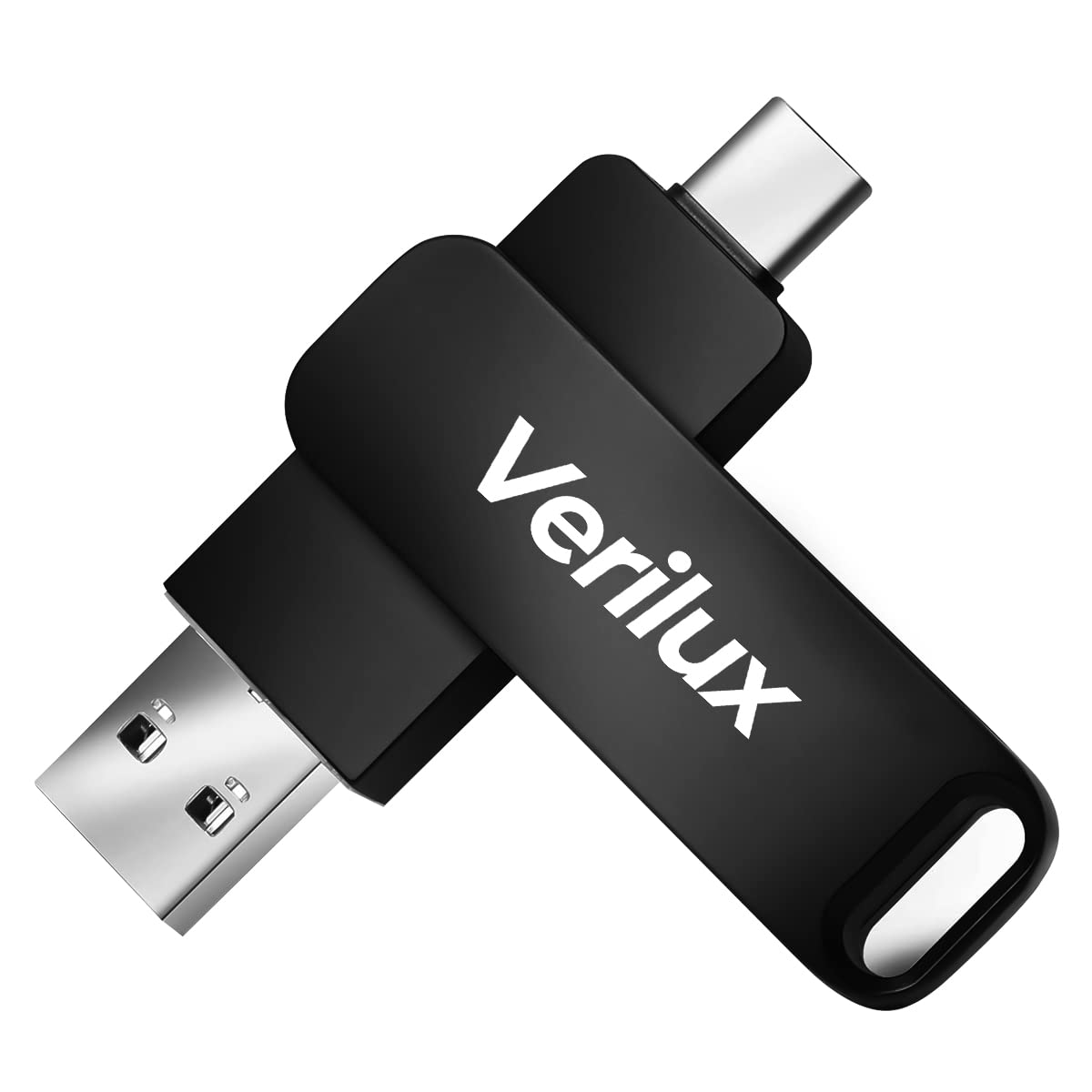 Verilux® Pendrive 64GB Dual Interface USB 3.0 & Type-C High-Speed Flash Drive - Portable & Sturdy Zinc Alloy Type C Pendrive for OTG Android, PC, Mac