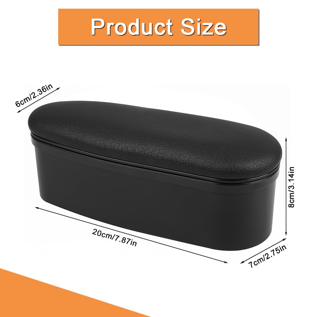 STHIRA Elbow Rest Armrest for Car Door with 2 in 1 Storage Case and Adjustable Length | PU Cushioned Support 20x8x8cm