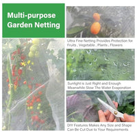 HASTHIP® 2.5*5m Ultra Fine Garden Mesh Netting for Plant Protctive, Durable PE Plant Netting Cover for Protect Your Vegetables, Fruits, Flower & Trees, Greenhouse Cover Protection Mesh Net Covers