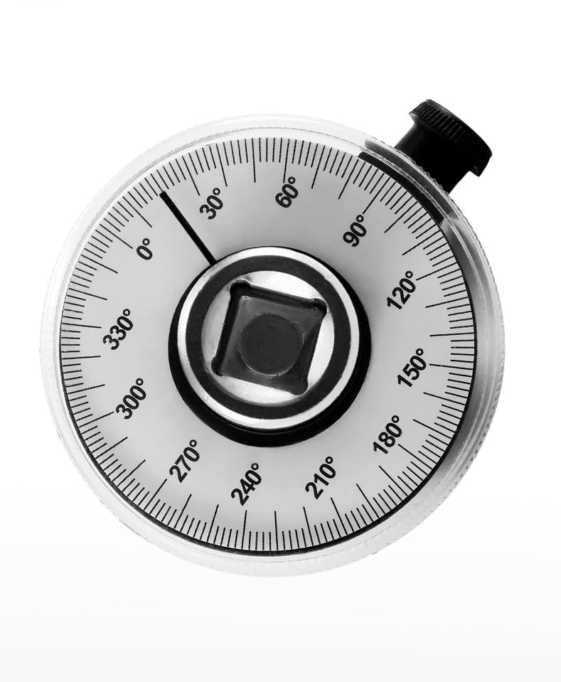 Serplex Torque Wrench Angle Gauge for Automotive Fastening with 360 Degree Dial | 2 PCS