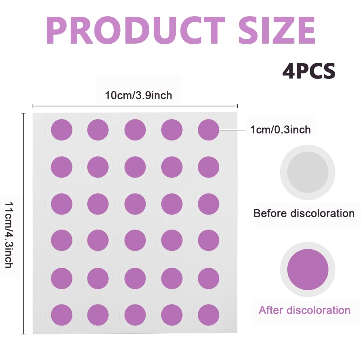 HANNEA Sunscreen Applicator Patches 360PCS with UV Dots featuring Visible Color Change Reminder