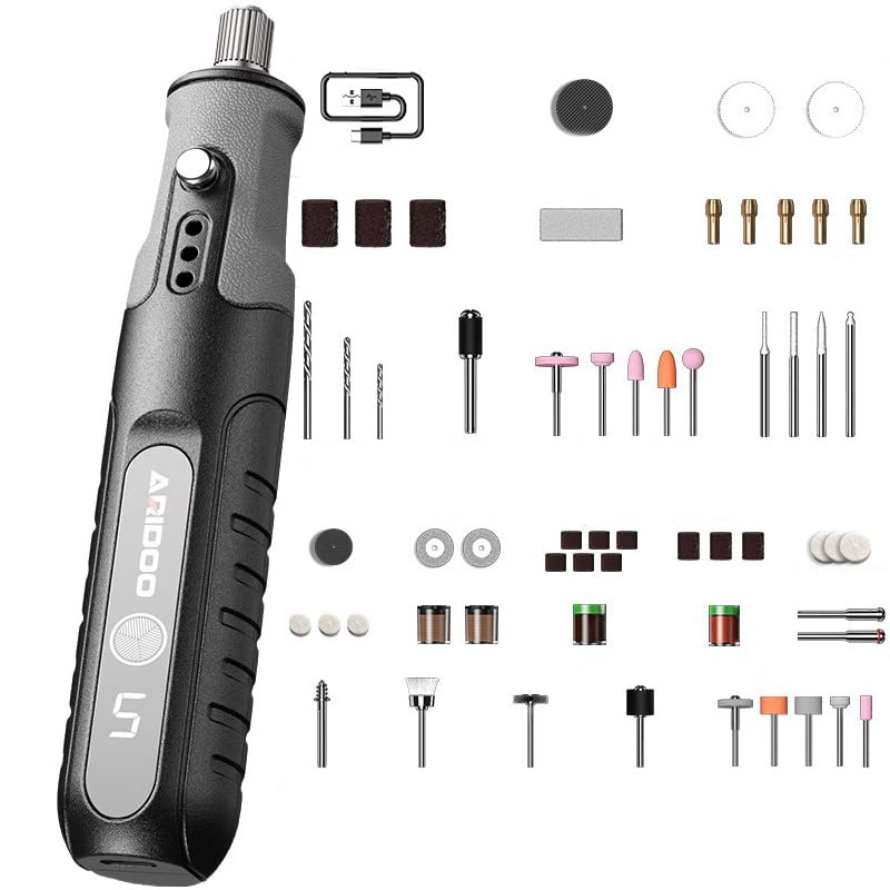 Serplex® Cordless Rotary Tool,2000 mAh Battery Pack,5-Speed and USB-C Charging Rotary Tool Kit with138 Accessories Multi-Purpose 4.2V Power for Sanding Polishing Engraving