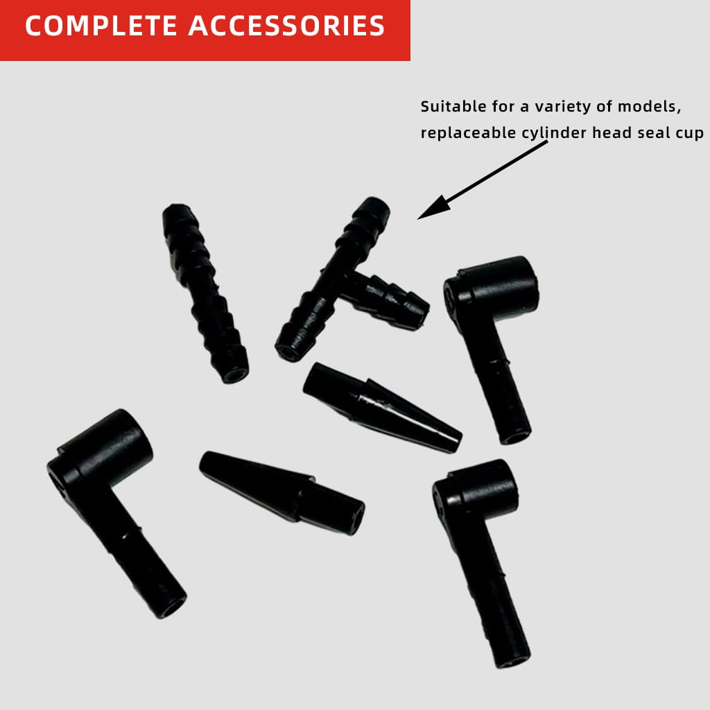 STHIRA Auto Brake Bleeding Kit for Car and Motorcycle Repair with Vacuum Gauge | 3 PCS