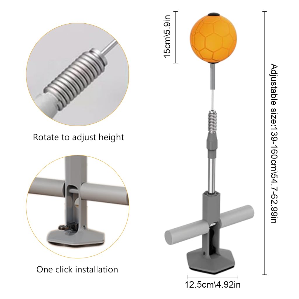 Proberos MMA Boxing Reflex Ball for Training with Adjustable 139–154cm Stand | PU Material