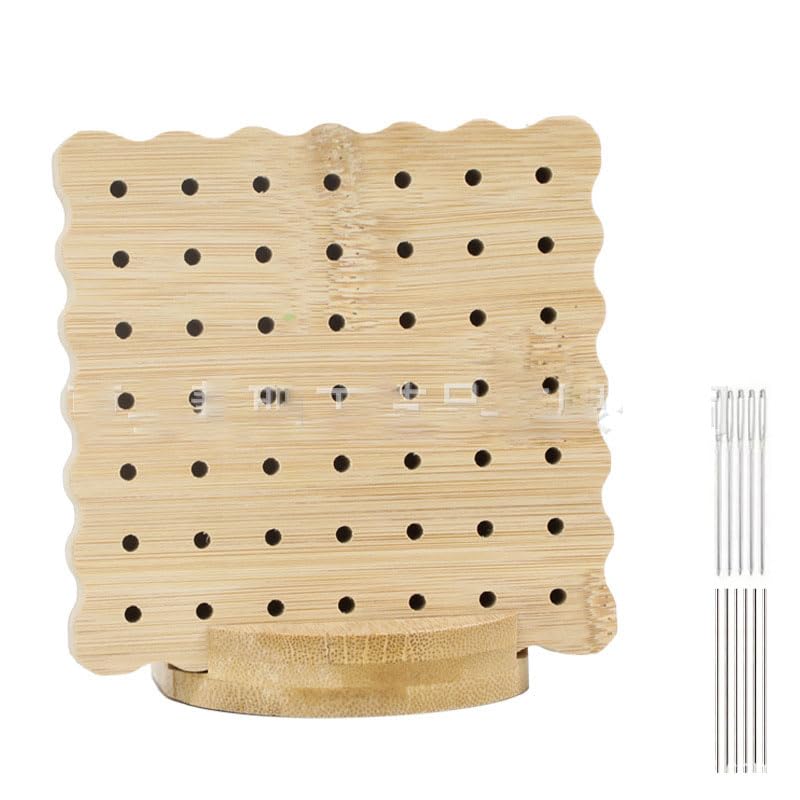 HASTHIP® Crochet Blocking Board, 10 * 10cm Granny Square Bamboo Blocking Board for Knitting Crochet