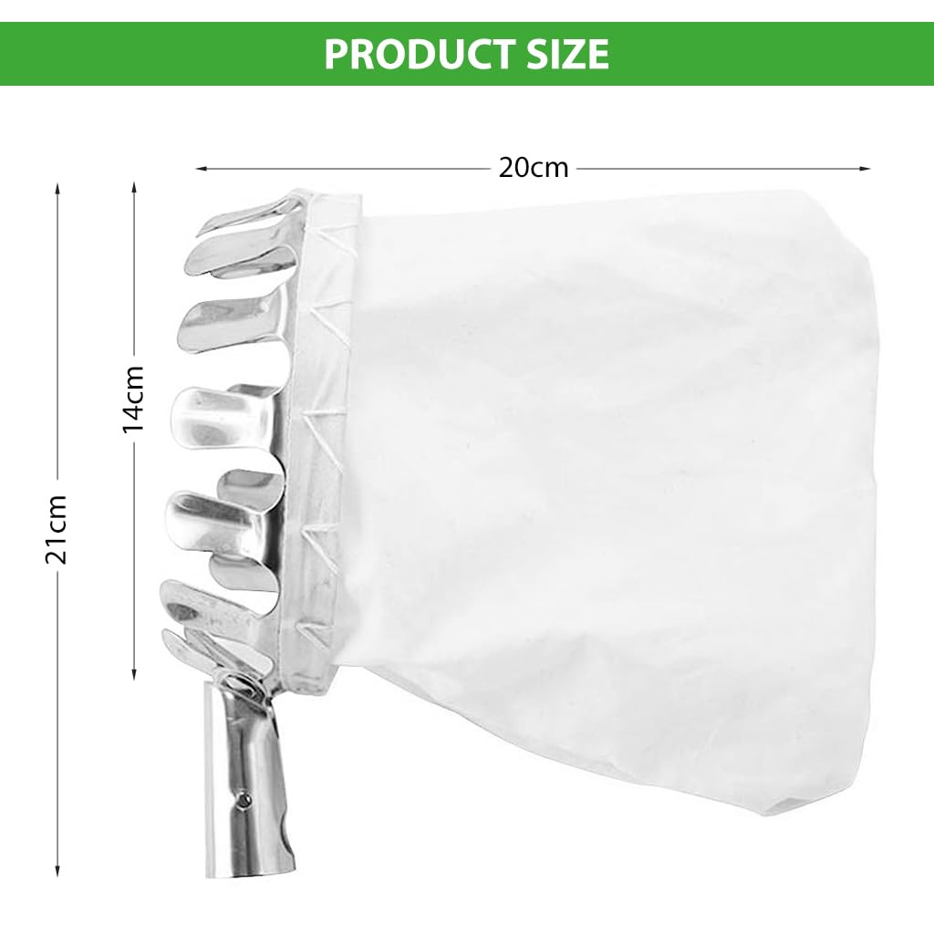HASTHIP Fruit Picker Basket for Trees with Screw Fixed Head and Cloth Catch Bag | Universal Fit