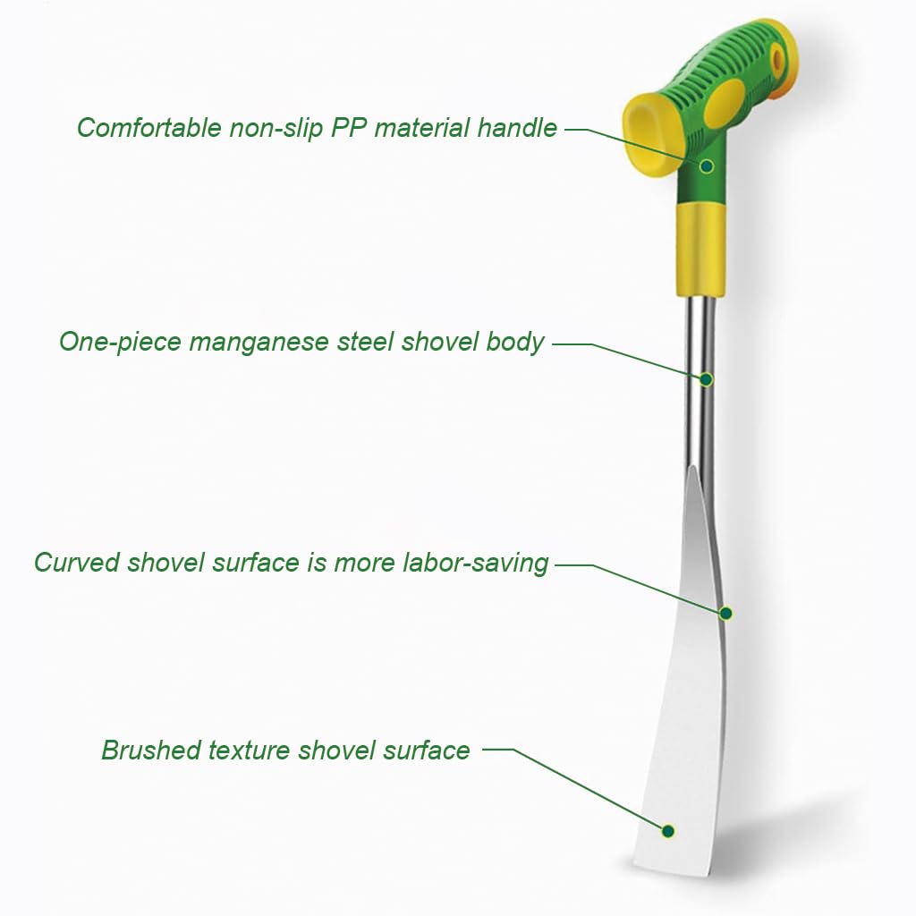 HASTHIP Gardening Weeder Tool for Weeding and Digging with Narrow Spade Head | Stainless Steel T Handle