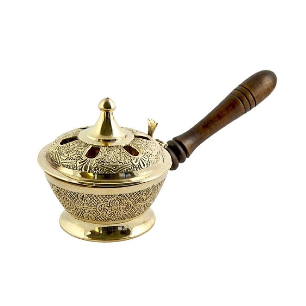 HASTHIP® Incense Burner with Wood Handle | Ideal for Yoga