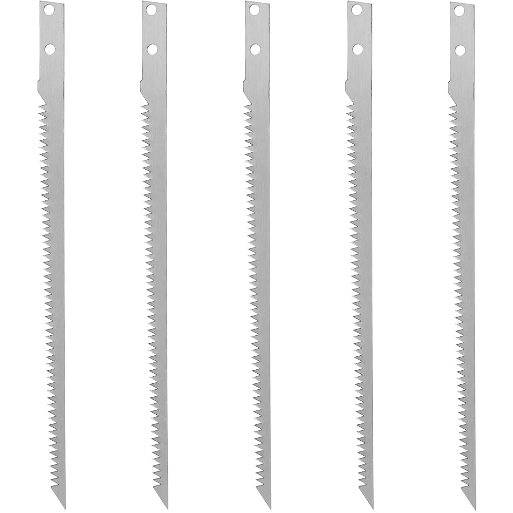 HASTHIP® 5pcs Saw Blades Replacement for Mini Gardening Hand Saw Pruning Saw, 26cm Hand Robust Manganese Steel Saw Blade