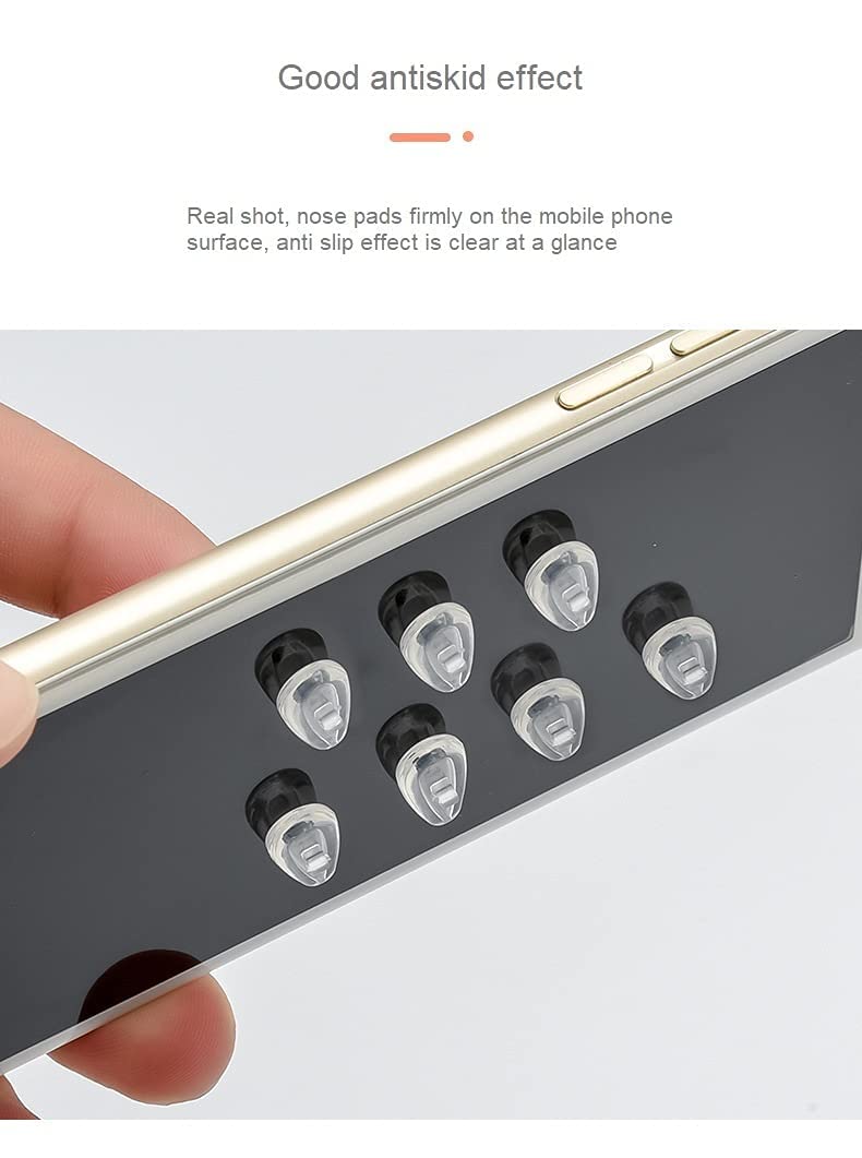 MAYCREATE Eyeglasses Nosepad Repairing Kit with 35pcs Silicone Pads and 3 in 1 Screwdriver | Glasses Repair Set with Tweezers Screws and Earhooks