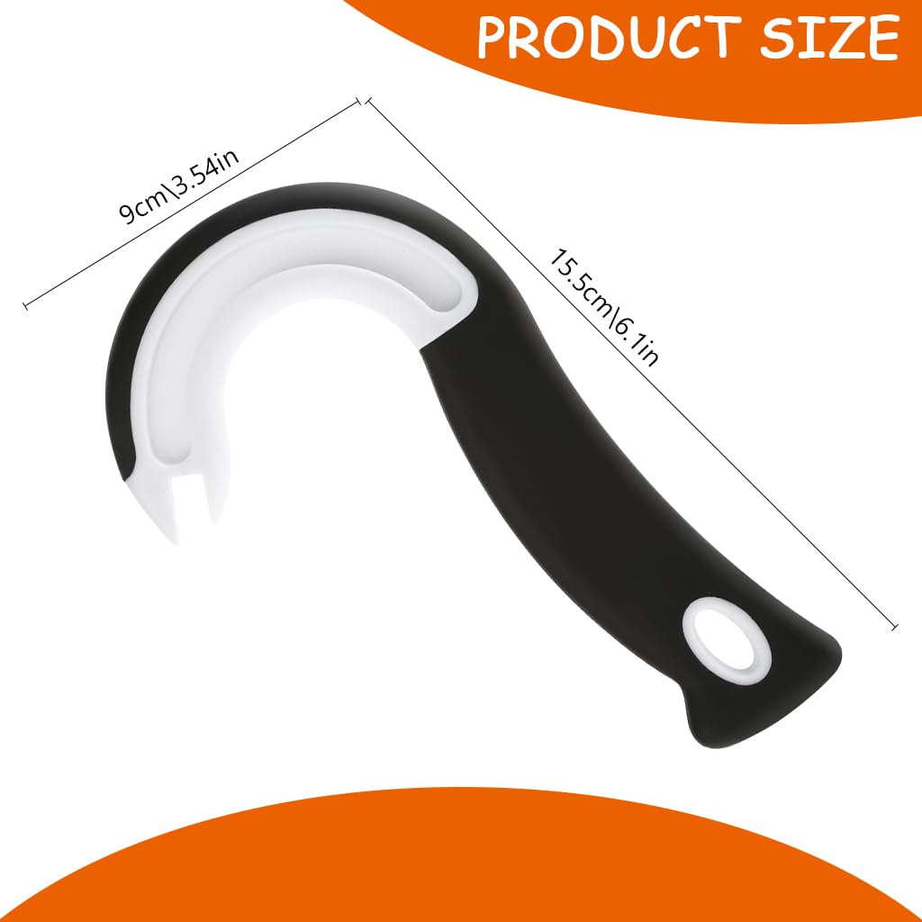 HASTHIP Easy Open Ring Pull Can Opener for Cans and Jars with Ergonomic Hook 15.5×9 cm | Strong Rubber Grip for Seniors and Weak Hands