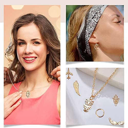 MAYCREATE® 160pcs Gold Plated Enamel Floral and Alloy Charms Combo Set for DIY Jewelry Making, Necklace, Bracelet, Earring, Keychain, Crafts, Journaling, Scrapbooking, Planners