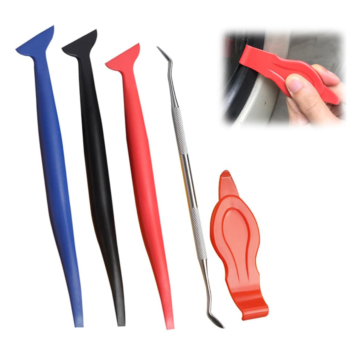 STHIRA Car Film Tucking Tools Kit for Vinyl Wrapping with Dual-End Design and 5pcs Set