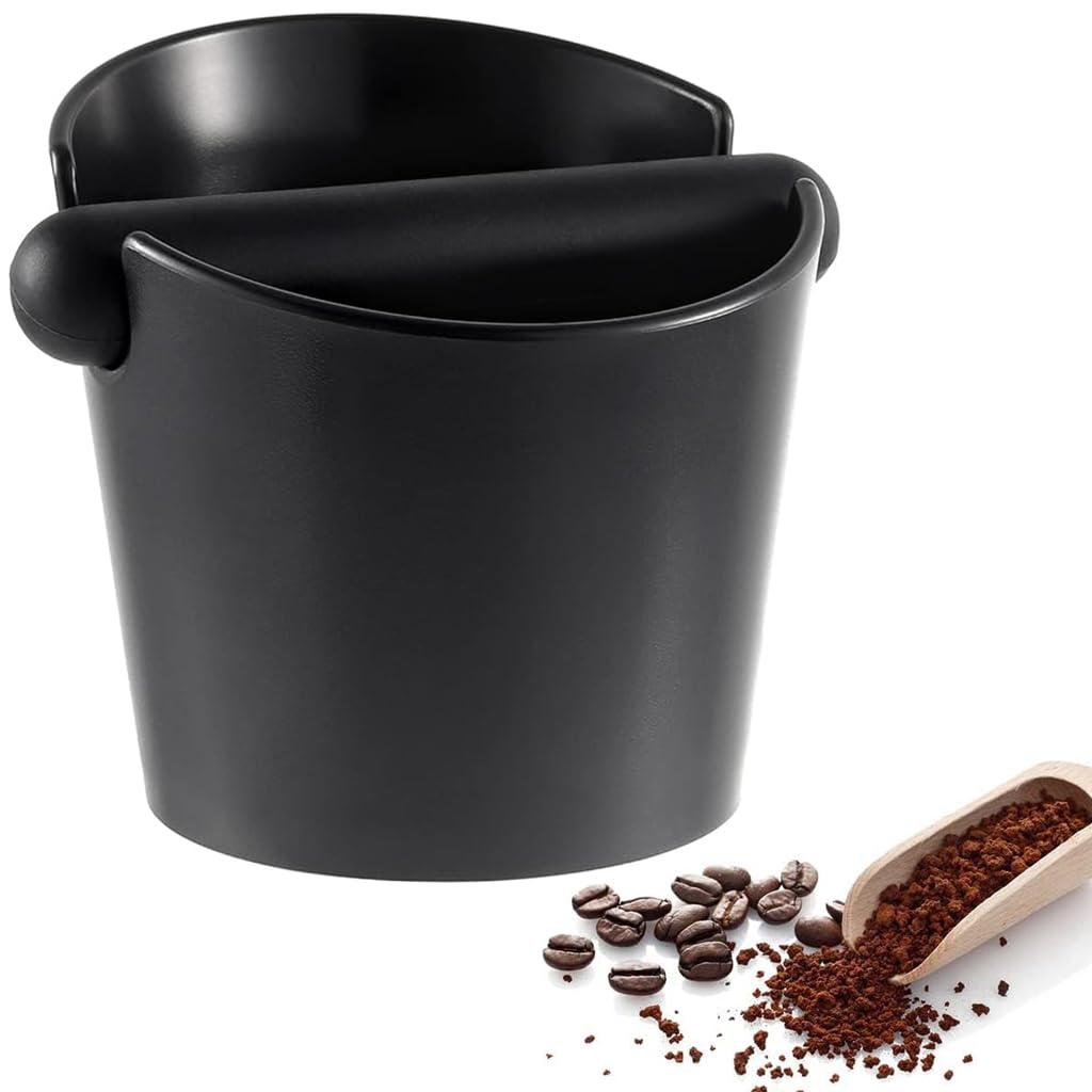 Supvox Espresso Knock Box for Coffee Grounds with 11cm Bevel Mouth and Secure Knock Bar | ABS Construction