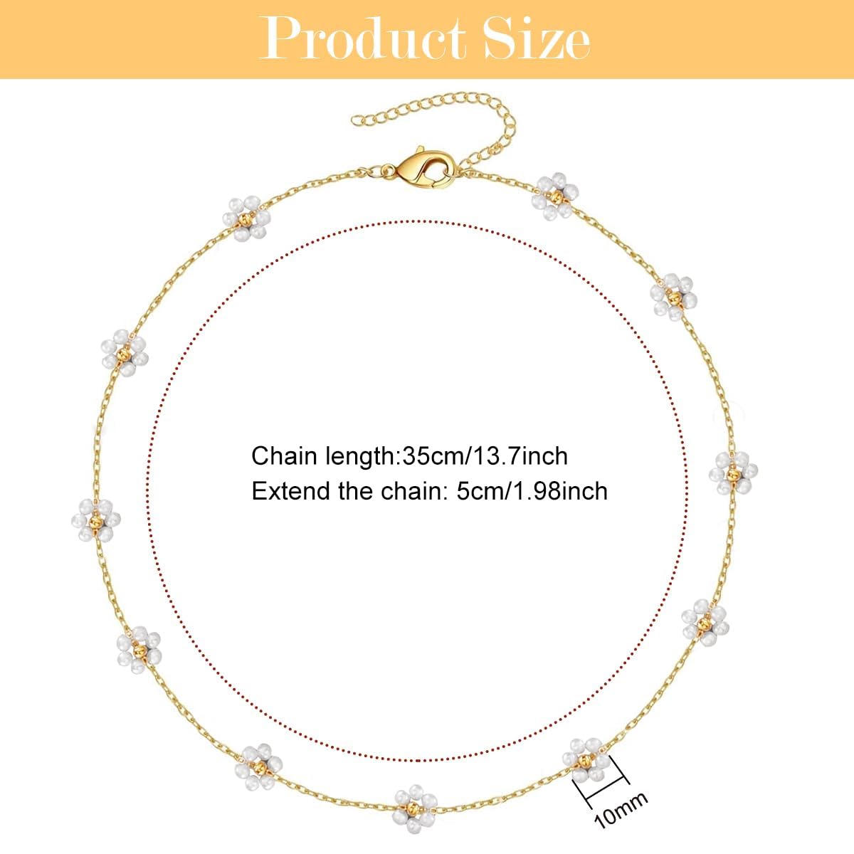 SANNIDHI Pearl Necklace for Women featuring Multi Flower Charm and 45–51cm Adjustable Chain | Gold Plated Gift Jewellery