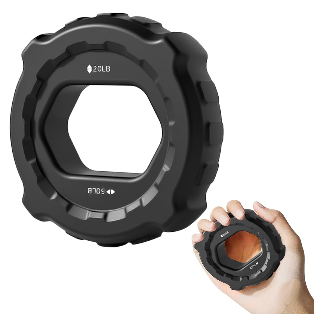 Proberos Hand Grip Strengthener for Workout and Rehab with 20‑50 lbs Rubber Ring | Ergonomic Portable Trainer for Men and Women