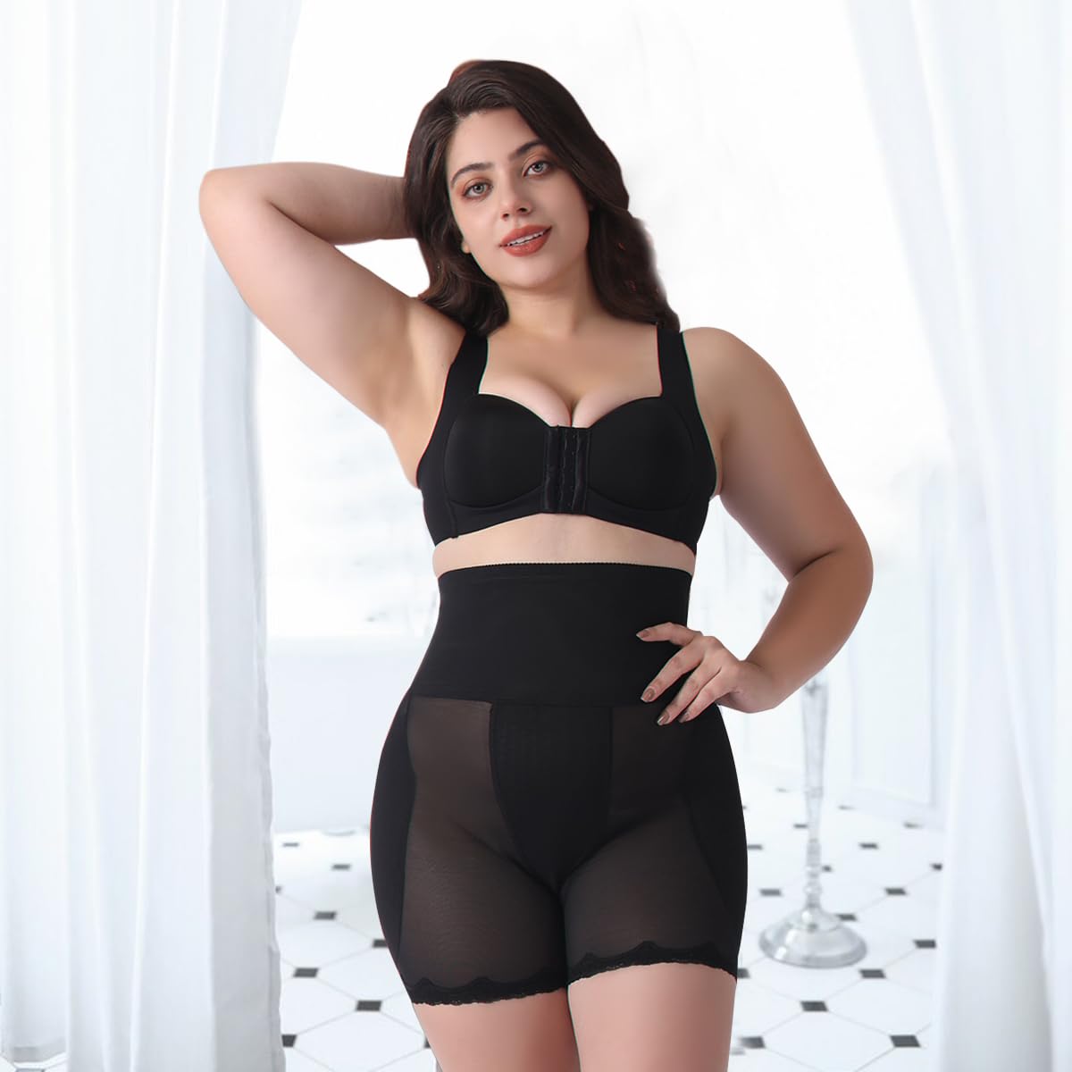 PALAY Women Hip Enhancer Shapewear with Insert Pads for Curves | Dacron High Waist 70cm