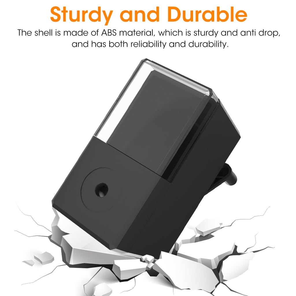 Climberty Manual Art Pencil Sharpener for 6–8mm Pencils with Helical Blade & 5 Nib Settings