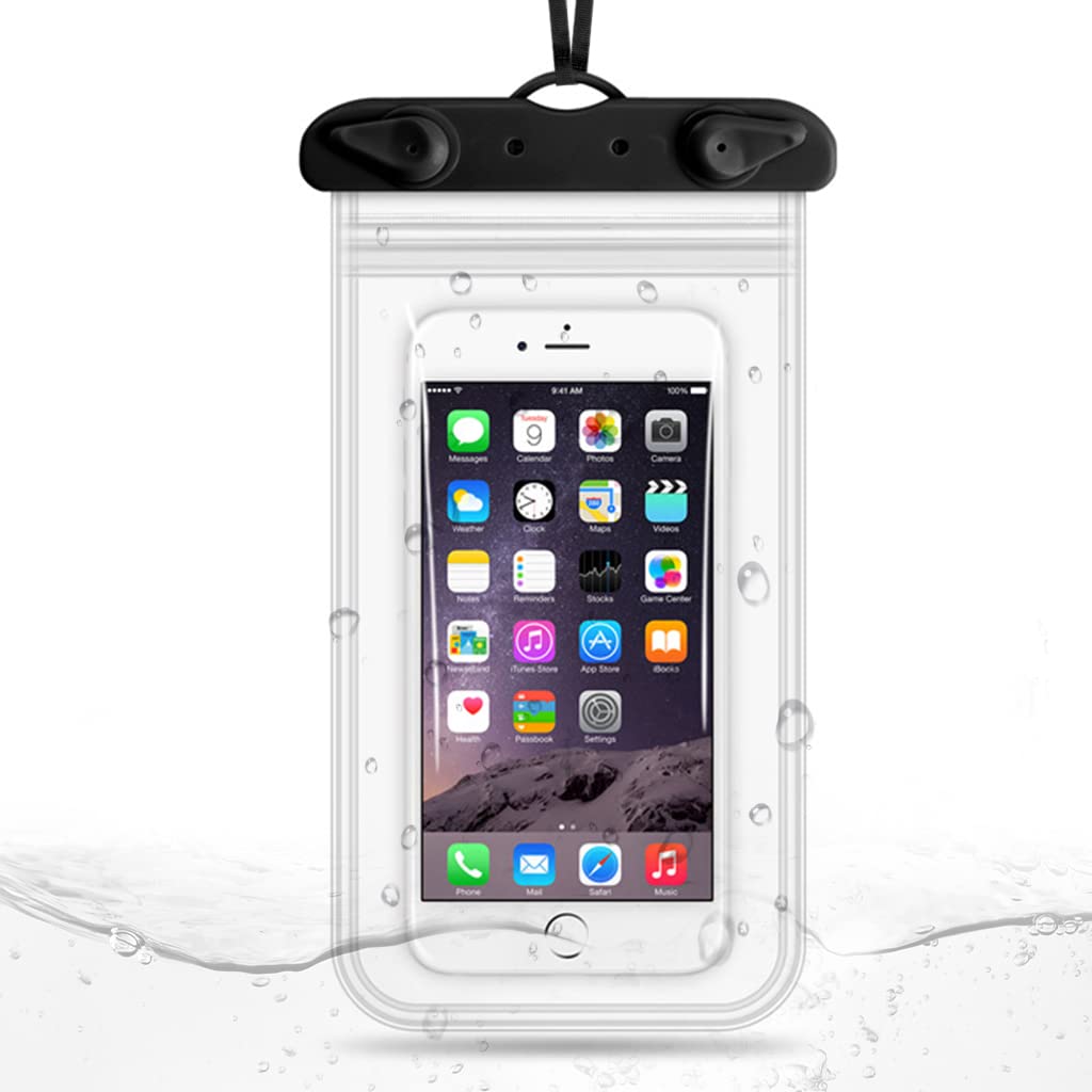 Proberos® Clear Waterproof Phone Sling Bag Phone Pouch with Lanyard IPX8 PVC Touch Screen Phone Cover Underwater Phone Pouch for 6.9