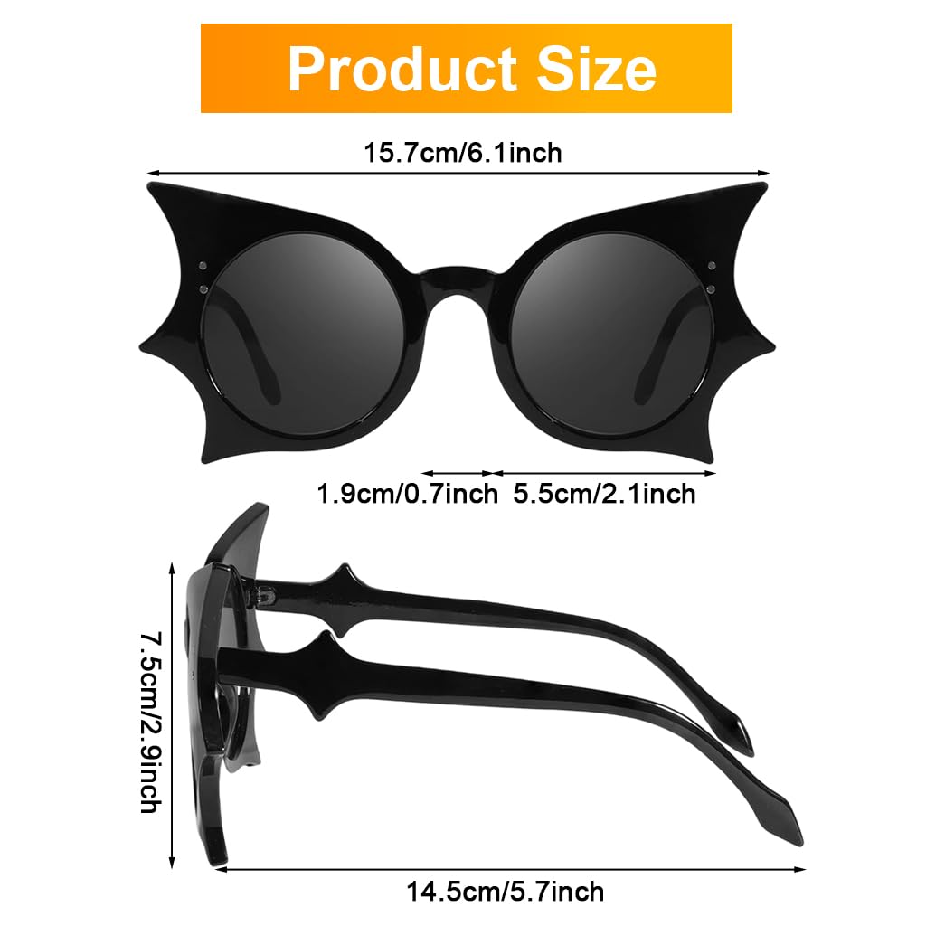 PROBEROS Sunglasses for Halloween and Cosplay with UV400 Lenses featuring Angular Frames | Unisex TR-90 Eyewear