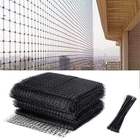HASTHIP® 4*10m Bird Net for Balcony with Cable Ties, Reusable Heavy Duty Pigeon Net for Plant Protection from Birds Deer Animals, Strong Fencing for Trees